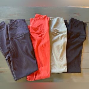 4 Pairs 90 Degree By Reflex
Sculptex High Waist Elastic Free 7/8 Legging size -S